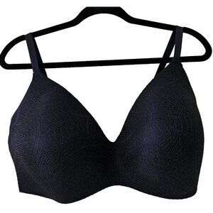 KNIX Lace Wireless Seamless Bra Black Adjustable Straps Your Lace WingWoman 8+